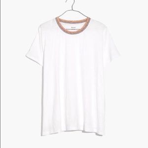 Madewell Whisper Cotton Ringer Tee Rainbow
